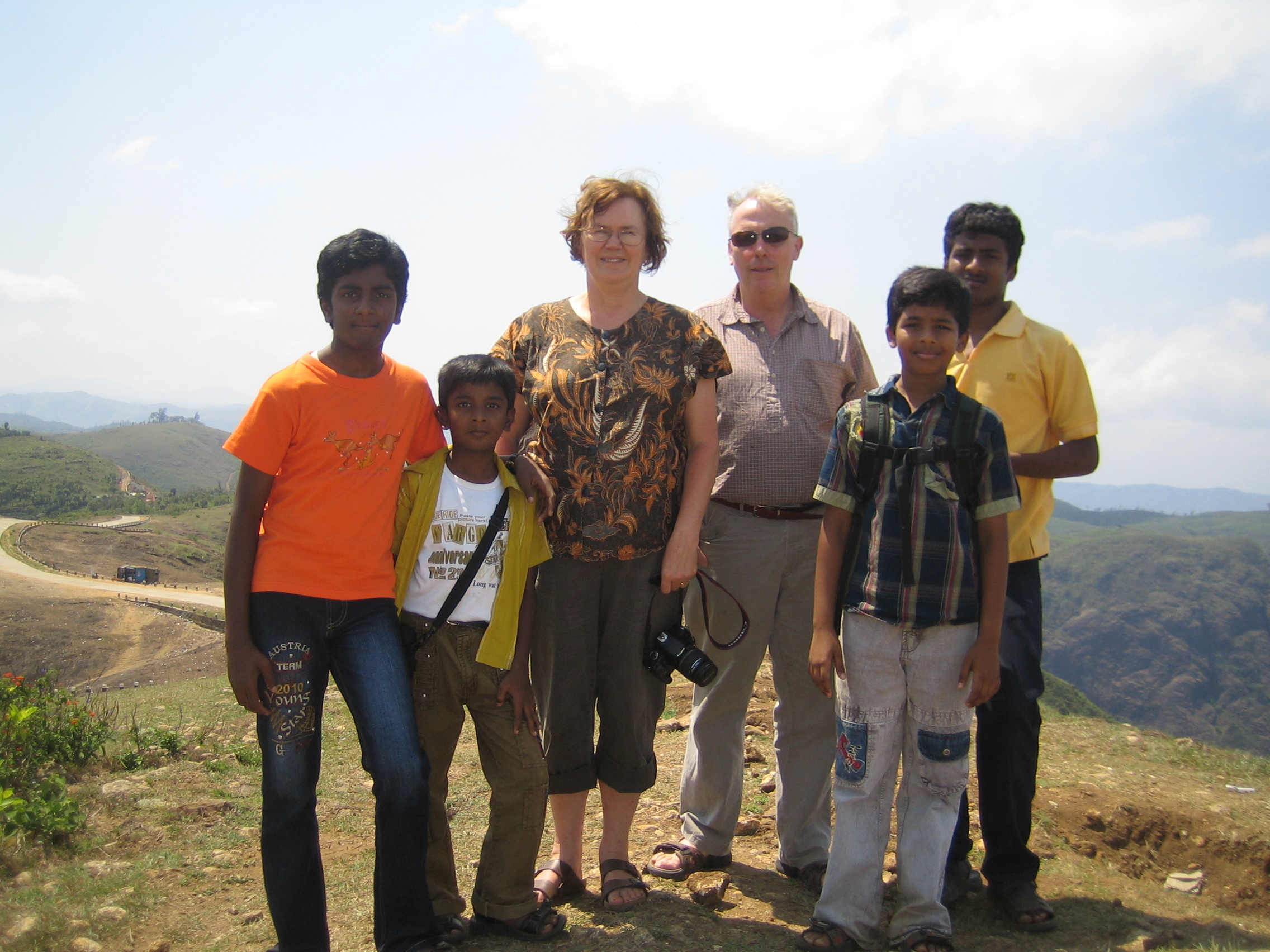 sam and sarah with new friends